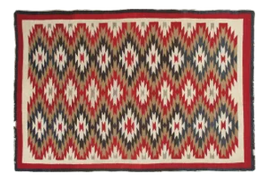Vintage Navajo Style Rug, 4'7x7