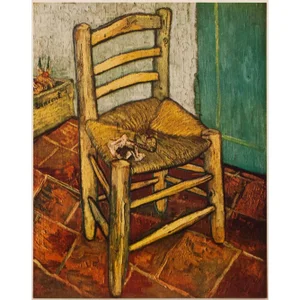1954 After "Van Gogh's Chair" by Vincent Van Gogh, First Edition Impressionist Print