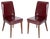 Set of Bordeaux Leather Dining Chairs attributed to Anonima Castelli, Italy, 1950s For Sale