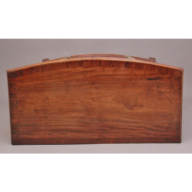 Wood Antique Mahogany Bowfront Chest, 1810 For Sale - Image 7 of 11