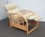 1980s Chairs Pair of Vintage Mid Century Bamboo Rattan Braxton Culler Lounge Recliner Chairs For Sale - Image 5 of 12