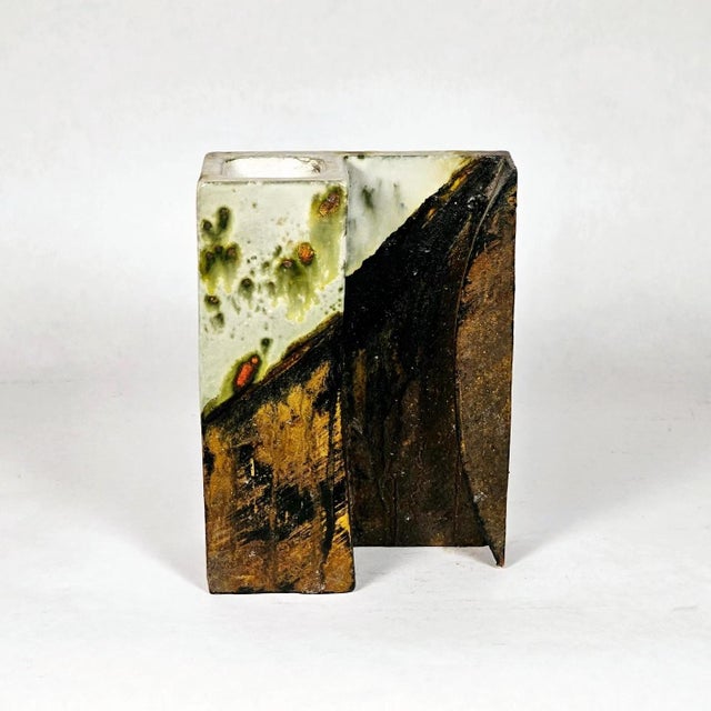 Mid-Century Modern Mid Century Brutalist Ceramic Vase by Marcello Fantoni for Raymor For Sale - Image 3 of 7