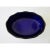 Blue C.1920's English Sheffield "Georgian-Style" Large Silver Plate Oval-Shaped Lion Crested & Cobalt Blue Glass Insert Liner Serving Dish For Sale - Image 8 of 13