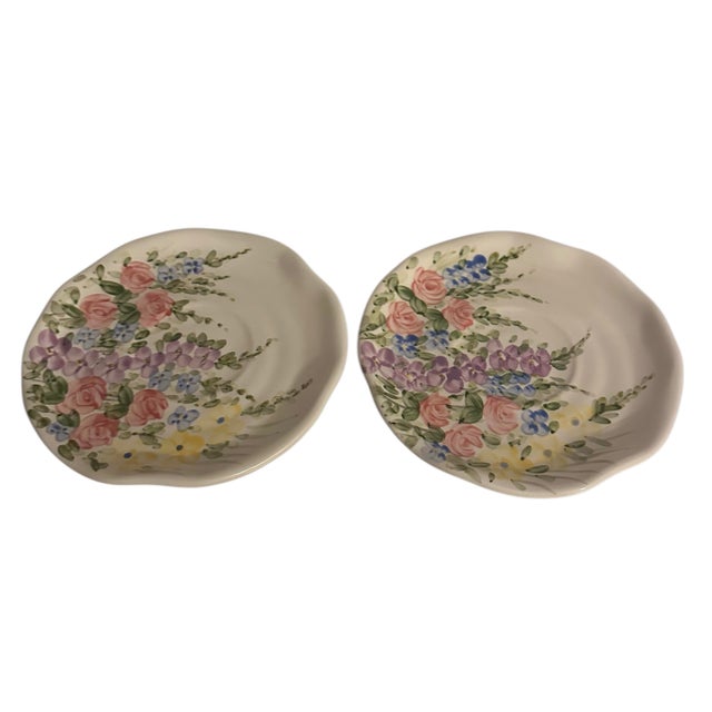 8 pieces of English Garden' by Don Swanson for Tabletops Unlimited dishes. Pieces included are: (1) 10” Pitcher, (1)...