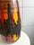 West German fat lava ceramic vase, glazes of various colors.