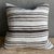 Mid-Century Modern Vintage Rug Pillow Cover With Stripes For Sale - Image 3 of 6