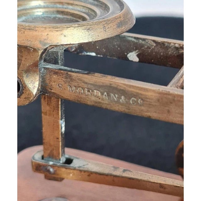 Early 20th Century Brass-Mounted Postal Scales from Sampson Mordan & Co., 1900s For Sale - Image 5 of 9