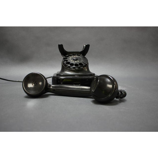 Mid-Century Modern Bakelitte Rottary Telephone from Tesla, 1950s For Sale - Image 3 of 10