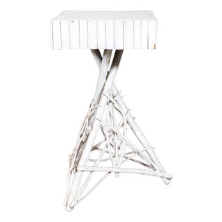 Vintage White Twig Table For Sale