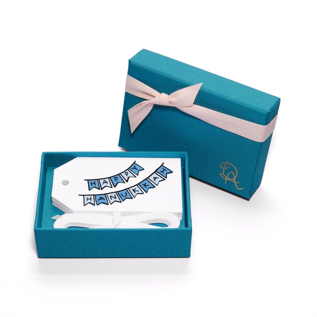 Dear Annabelle Hanukkah Banner Gift Tags - Set of 12 For Sale - Image 4 of 4