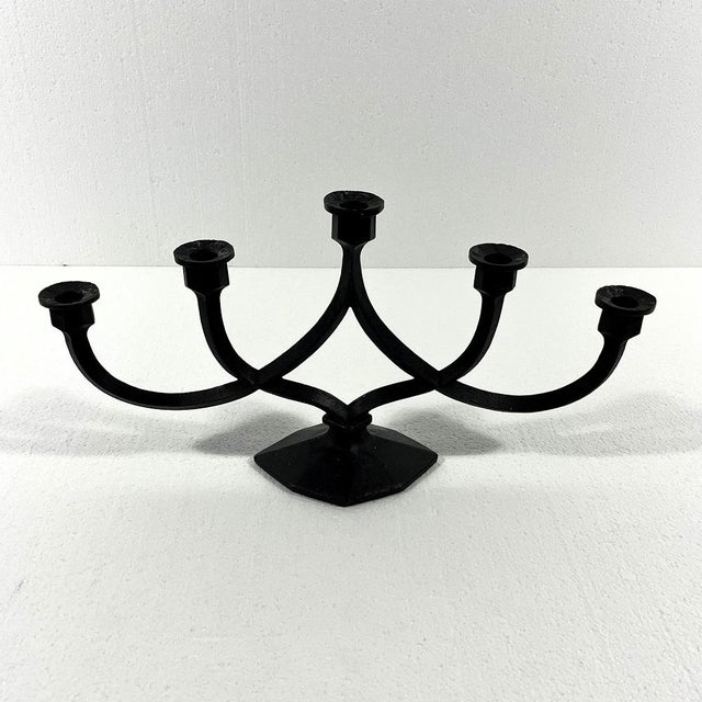 1950s Cast Iron Candleholder from Giesserei Aachen, 1950s For Sale - Image 5 of 9