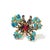 Bochic "Orient" Opal, Multi Sapphires & Ruby Ring Set In 18K Gold & Silver For Sale - Image 17 of 18
