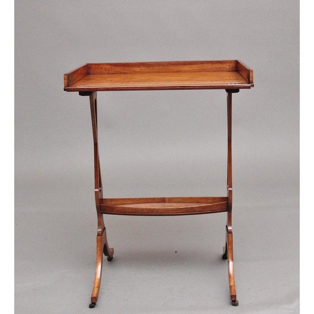 19th Century Sheraton Revival Satinwood Serving Table, 1830s For Sale - Image 10 of 14