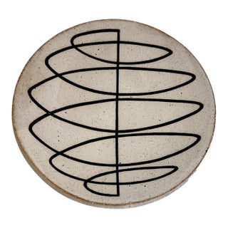 Vintage Michelle Quan Art Studio Ceramic Spiral Dish For Sale