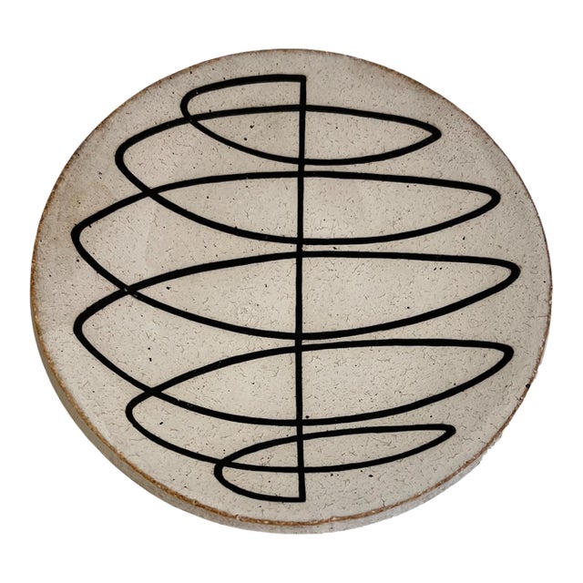 Vintage Michelle Quan Art Studio Ceramic Spiral Dish For Sale