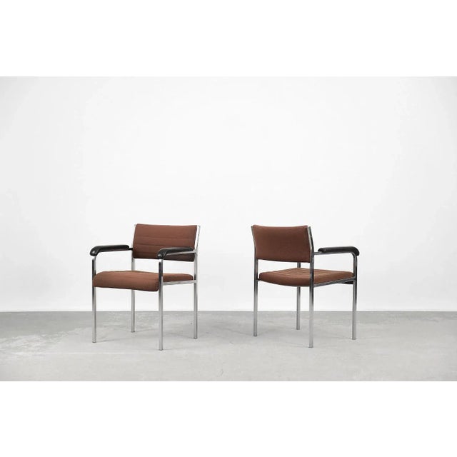 Mid-Century Modern Set of Vintage German Desk Chair from Fröscher Sitform, 1970s For Sale - Image 3 of 12