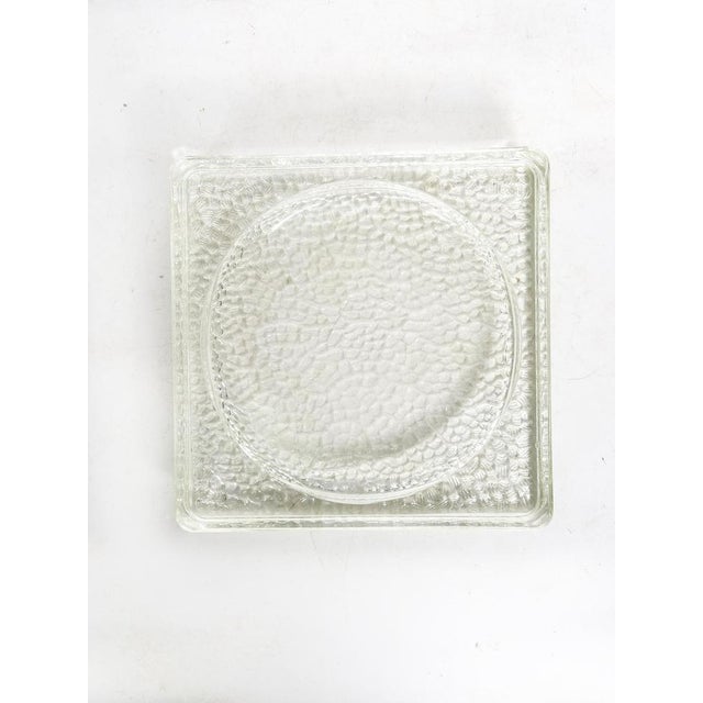 Glass Ashtray in Saint-Gobain Glass attributed to Le Corbusier, France, 1930s For Sale - Image 3 of 10