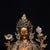 Late 19th Century Gilt Bronze Green Tara Statue, Tibetan Buddhist Figure, 1kg For Sale - Image 4 of 9