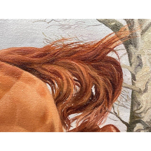 Vintage Traditional Equine Oil Painting of "Londolozi" in a Horse