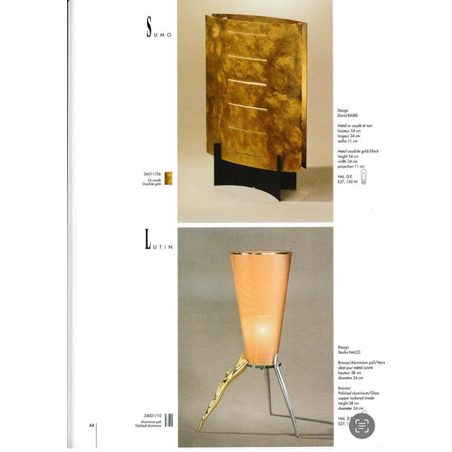 Postmodern Sumo Table Lamp by David Baird for Lucien Gau, 1980s For Sale - Image 3 of 4