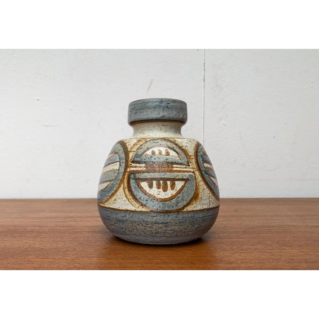 Mid-Century Danish Stoneware Vase from Søholm, 1960s For Sale - Image 4 of 17
