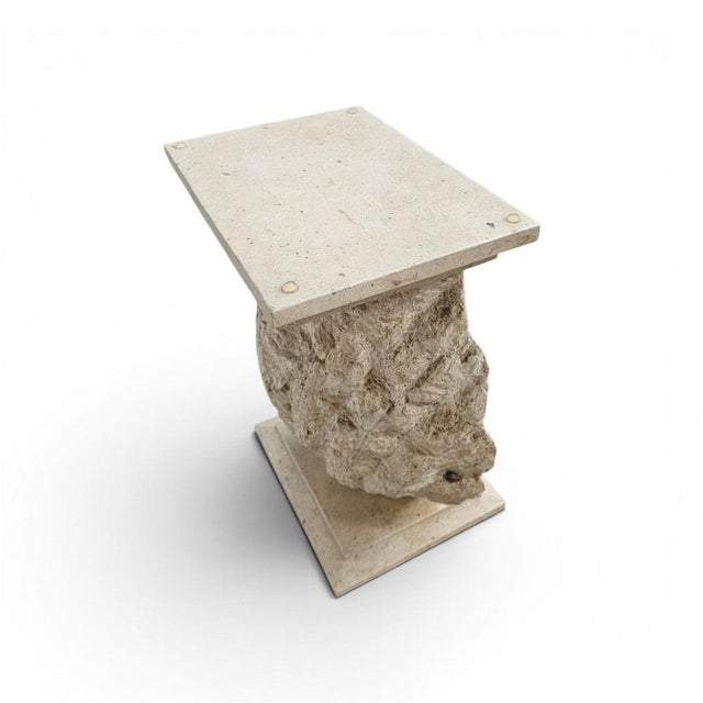 Shell-Shaped Console or Table Base with Glass Top by Magnussen Ponte For Sale - Image 3 of 16