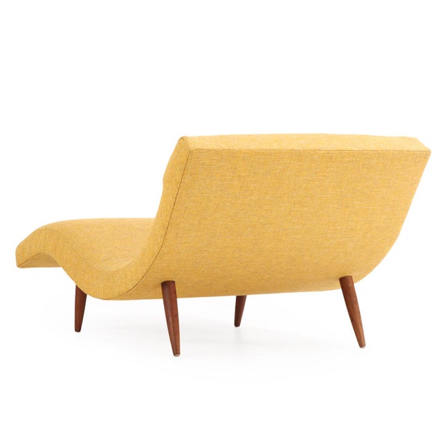 Adrian Pearsall Attributed Adrian Pearsall Wave Chaise Lounge – Mid 20th Century For Sale - Image 4 of 6