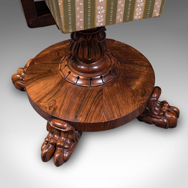 Antique Ladies Hobby Table, English, Drop Leaf, Sewing, Parlour, William IV For Sale - Image 11 of 12