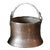 Late 20th Century Forged Copper Bucket With Handle and Snake Accents For Sale