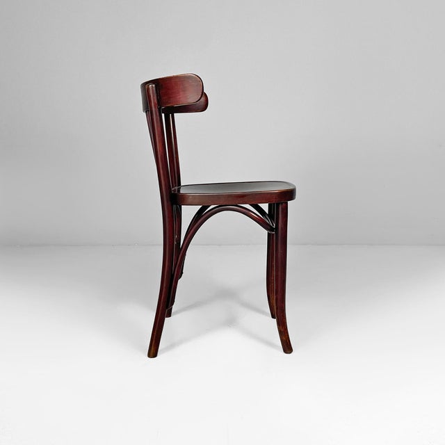 Thonet Vintage Austrian Chairs in Wood by Thonet, 1930s, Set of 8 For Sale - Image 4 of 14