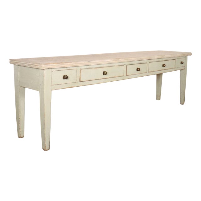West Country Painted Serving Table For Sale