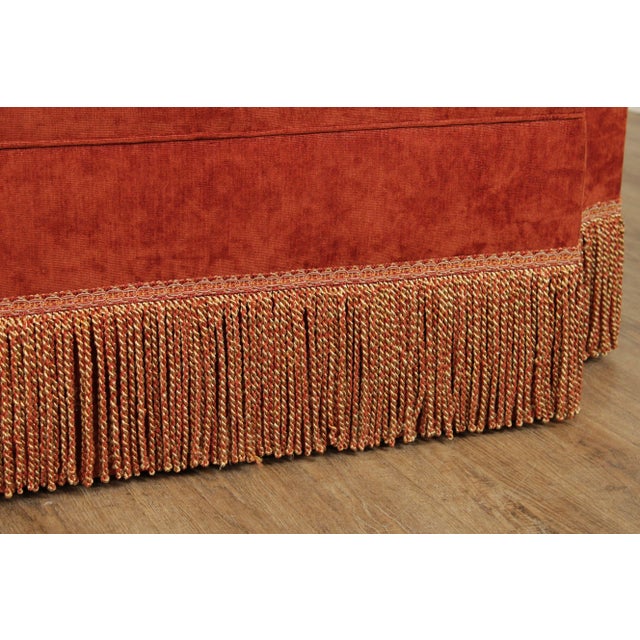 Early 21st Century Massoud Furniture Custom Upholstered Ottoman For Sale - Image 11 of 13