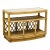 Late 20th Century Faux Bamboo, Cane & Rattan Asian Inspired Bowfront Console Table For Sale