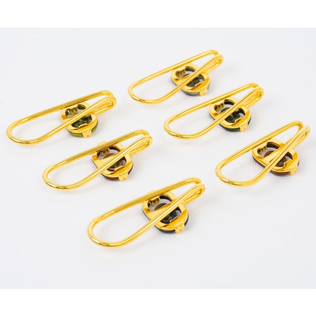 Gucci Gucci Barware Gold Plated and Enamel Cocktail Glass Makers in Box, circa 1980 For Sale - Image 4 of 18