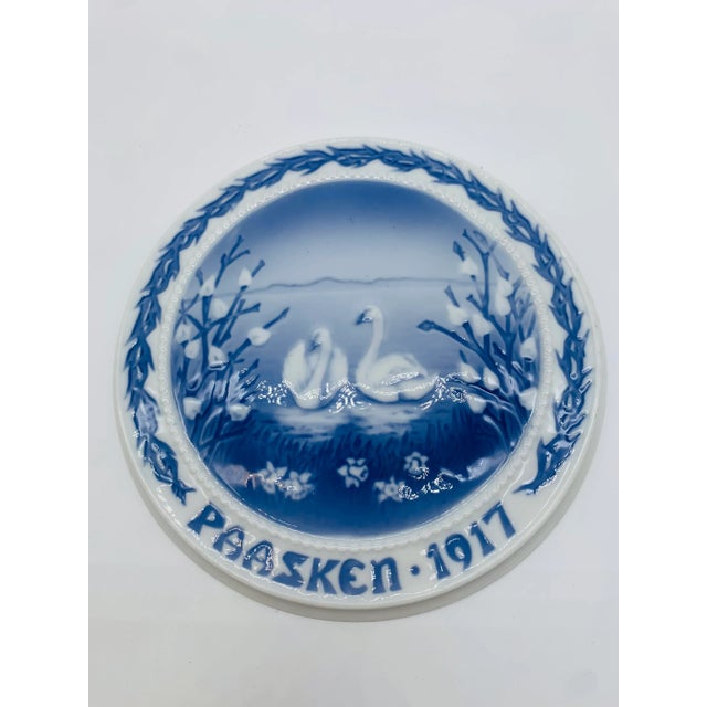 Easter Plate from Bing Grondahl, 1917, in Flawless conditions. Designed 1890 to 1919 This piece has an attribution mark, I...