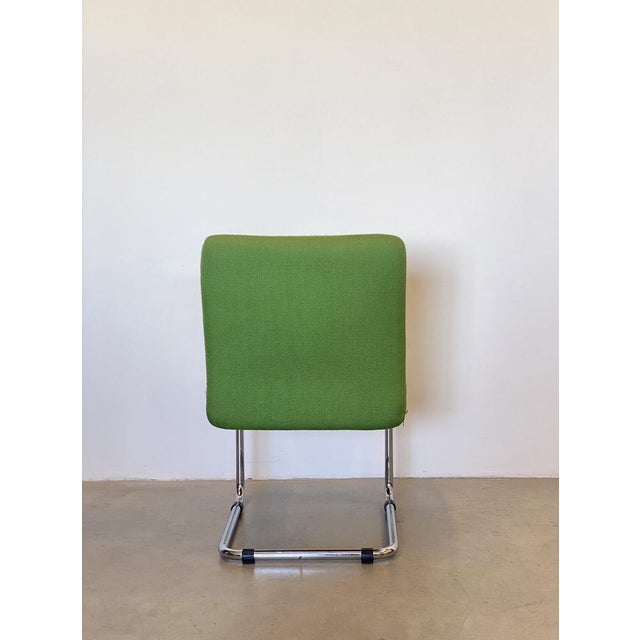 Green Vintage Chromed Steel Chairs, 1970s, Set of 6 For Sale - Image 8 of 13