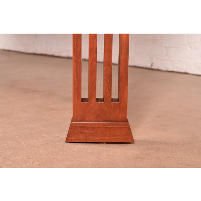 Stickley Mission Arts & Crafts Cherry Wood Extension Dining Table, Newly Refinished For Sale - Image 11 of 14