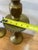 Metal 1920s Pair of Moroccan Large Solid Brass Candlesticks For Sale - Image 7 of 9