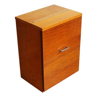 Minimalist Drinks Cabinet with Top and Front Opening, 1960s For Sale