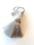 Key Tassel in Pewter / Gray With Looped Ruche Detail For Sale - Image 4 of 13