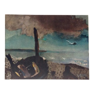 Braque Lithograph Marine a La Mouettes 1957 Varengeville For Sale