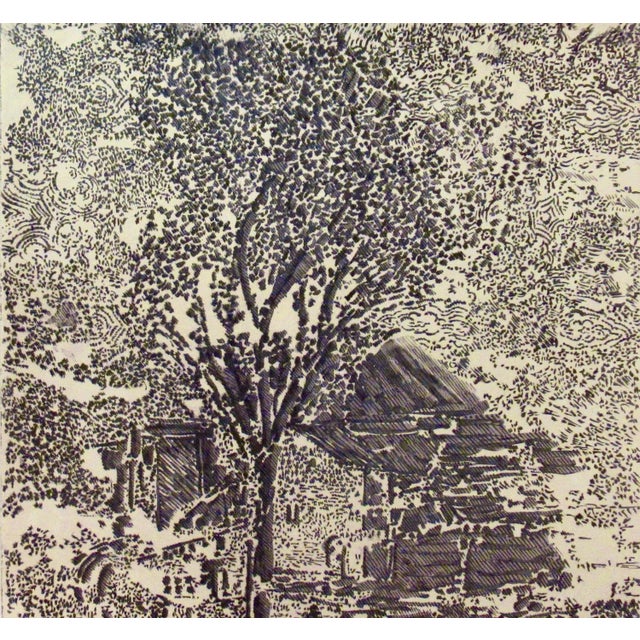 Expressionism Francois Rouan Manor Arena C. 1980 Original Print For Sale - Image 3 of 7