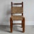 1940s Rope and Dark Oak Side Chair, 1940s France For Sale - Image 5 of 10