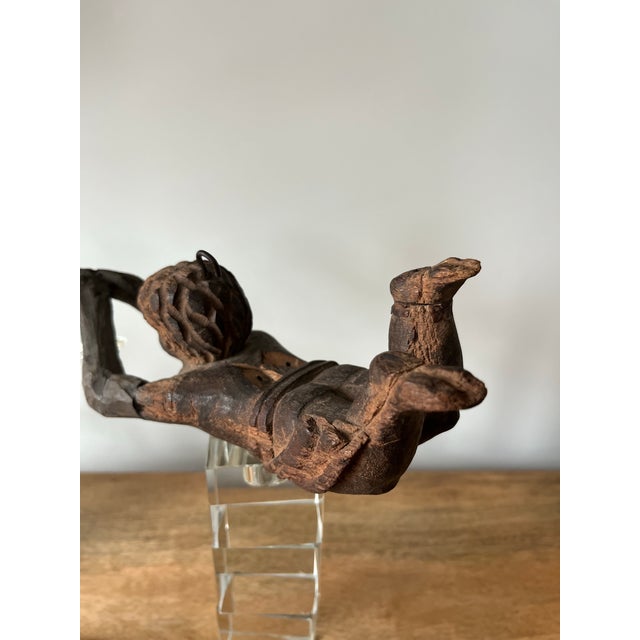 Antique French Carved WoodCherub For Sale - Image 11 of 12
