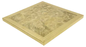 Square Etched Brass Coffee Table by Armand Jonckers, 1970s