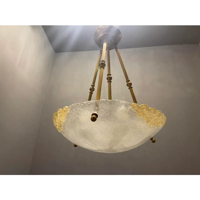 Gold Large Murano Glass Light Pendant, 1970s For Sale - Image 8 of 8