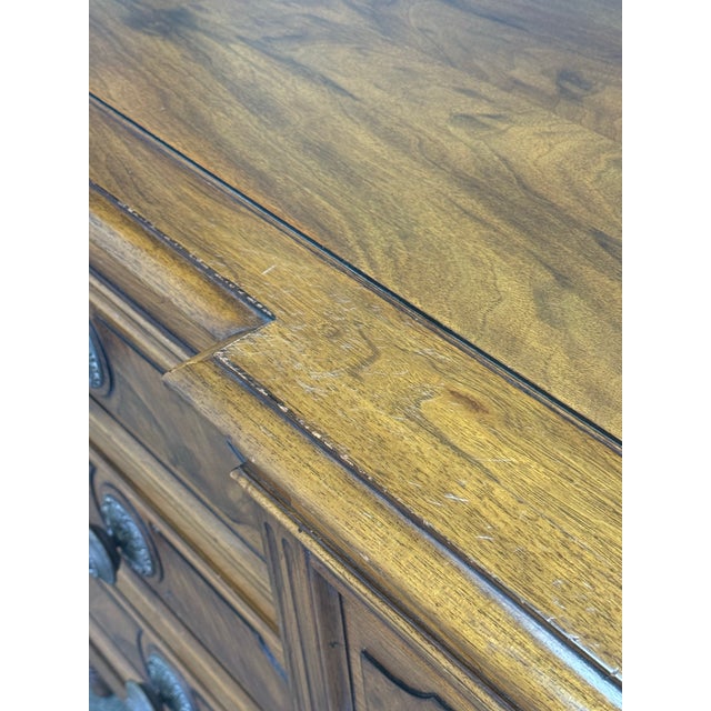 Late 20th Century Karges Burled Walnut French Regency Dresser For Sale - Image 12 of 12