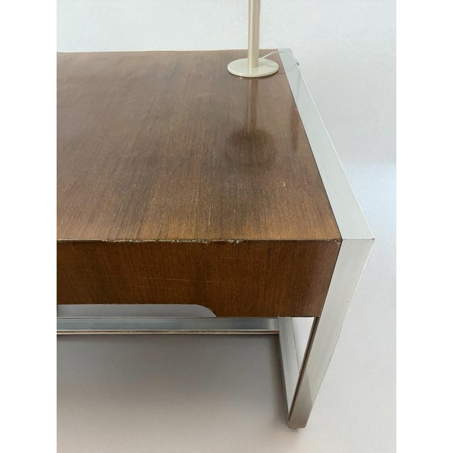 Large Double-Sided Ministers Desk in Varnished Rosewood by Claude Gaillard for Ligne Roset, 1970s, Set of 2 For Sale - Image 18 of 18