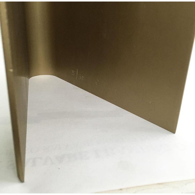 Vintage Italian Aluminun Abstract Sculpture by Eugenio Miccini, 1970 For Sale - Image 18 of 18