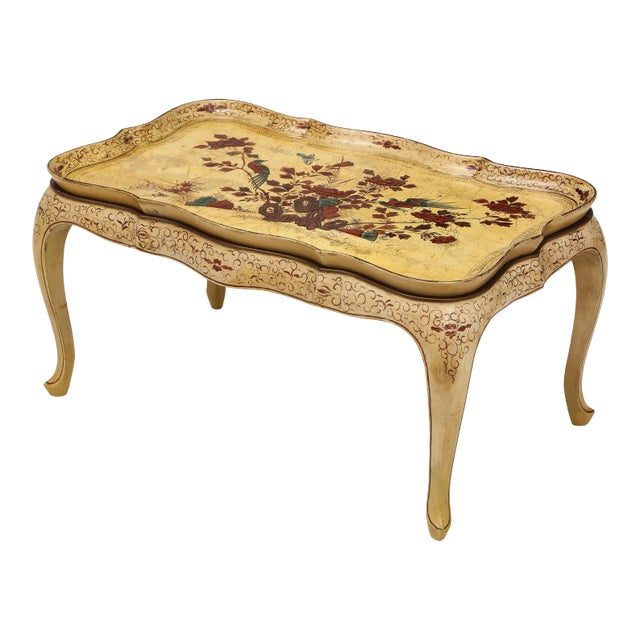 Louis XV Style Chinoiserie Tray Top Low Table For Sale